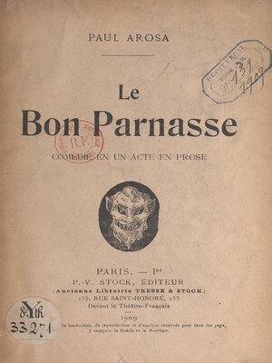 cover image of Le bon Parnasse
